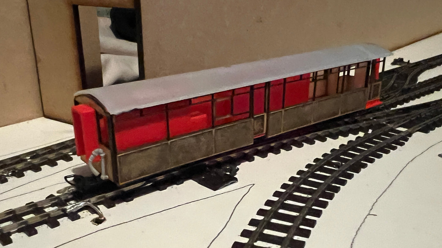 4mm Scale Ffestiniog Railway Service Coach No.125
