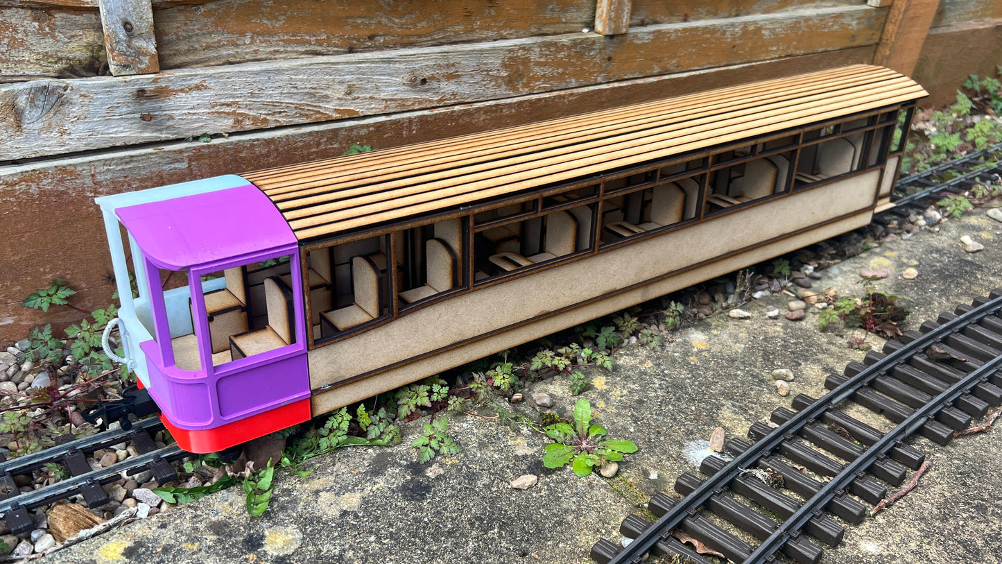 16mm Scale Ffestiniog Railway All 1st Observation Coach No.152