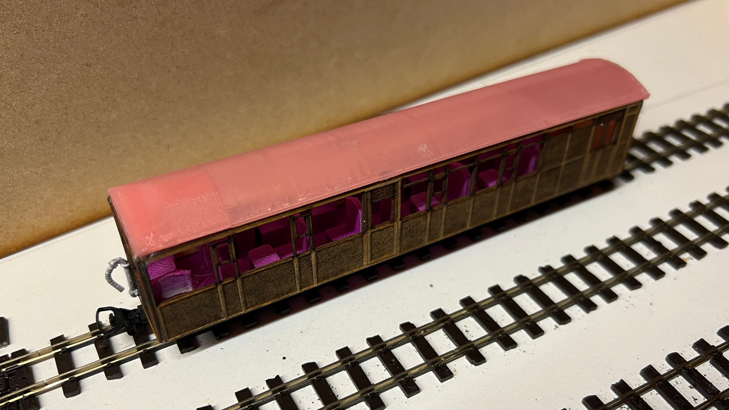 4mm Scale Ffestiniog Railway All 1st Observation Coach No.102