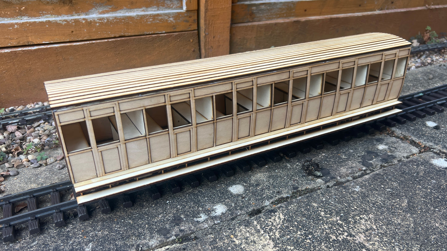 15mm Scale Isle of Man Railway 1894 Brown Marshall Small F' Non Guards Coach