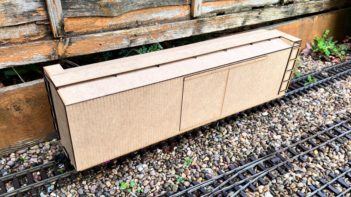 7/8ths Scale Sandy River and Rangeley Lakes Railroad Box Car - 28ft