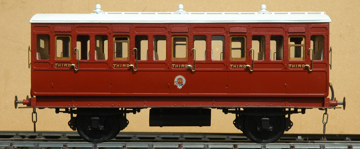 10mm Scale FCWD LB&SCR All 3rd 4w Carriage