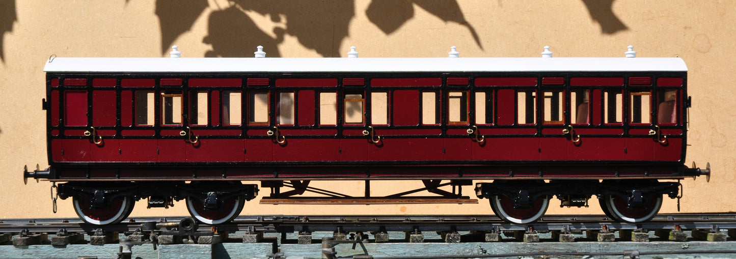1:32 Scale FCWD Midland Railway Clayton 45ft Brake Composite Carriage