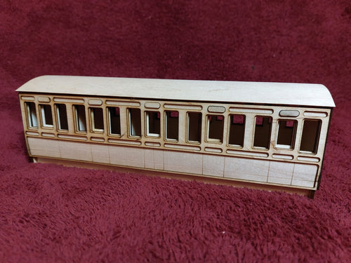 KBW Kits Generic 5 Compartment 3rd Class 4 Wheel Coach