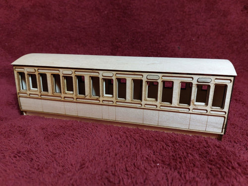 KBW Kits Generic 6 Compartment 3rd Class 6 Wheel Coach