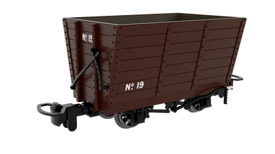 009 Wooden Hopper - Plain Brown No.19