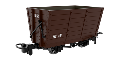 009 Wooden Hopper - Plain Brown No.25