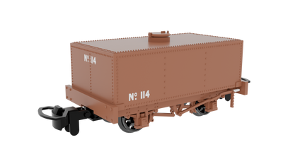 009 Rectangular Tank - Plain Rusty brown No.114