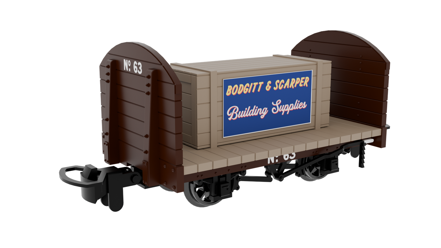4mm Scale Rapido UK - ‘All-Purpose’ Round-Ended Flat Wagon