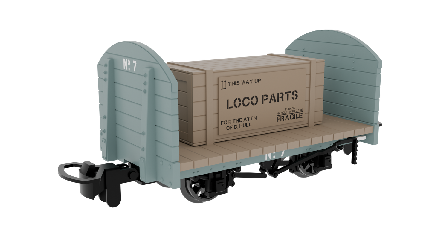 4mm Scale Rapido UK - ‘All-Purpose’ Round-Ended Flat Wagon