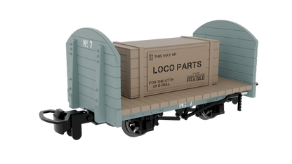 4mm Scale Rapido UK - ‘All-Purpose’ Round-Ended Flat Wagon