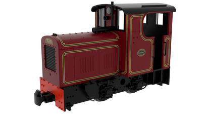 DCC Ready / 009 Fowler Resilient - Lined Maroon