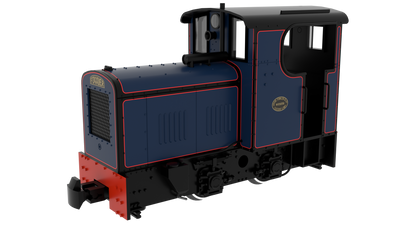 DCC Ready / 009 Fowler Resilient - Lined Dark Blue