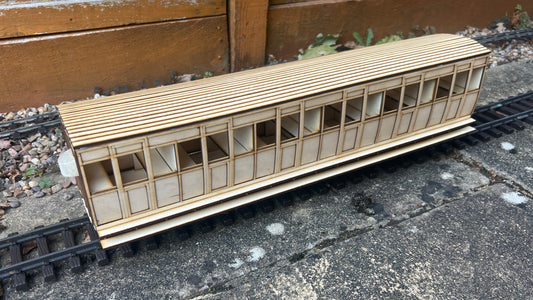 15mm Scale Isle of Man Railway 1894 Brown Marshall Small F' Guards Coach