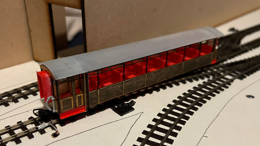 4mm Scale Ffestiniog Railway All 3rd Coach No.808