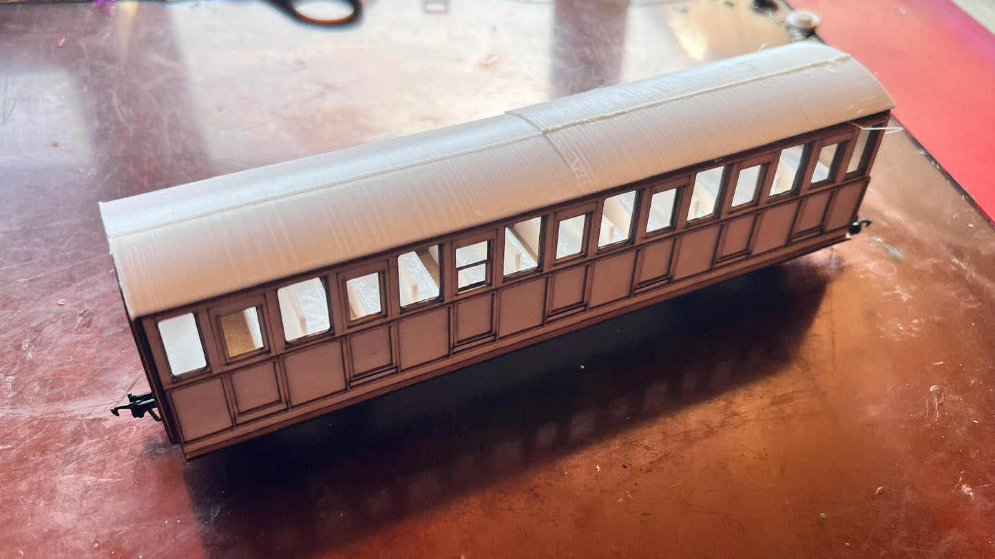 7mm Scale Ffestiniog Railway All 3rd Coach No.22