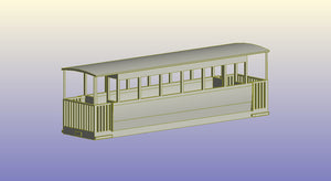 4mm Scale Bredgar and Wormshill Light Railway Coach 6/7