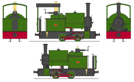 Accucraft UK 16mm Bagnall 0-4-0ST PRE ORDER