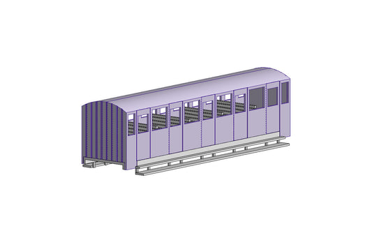 4mm Scale Chattenden and Upnor Railway Coach 199 as Preserved