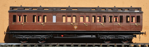 10mm Scale FCWD GWR E.14 46ft Lavatory Semi-Corridor Composite Carriage