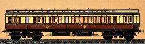 1:32 Scale FCWD GWR D.39 56ft Lavatory Brake semi-corridor composite carriage (Falmouth Coupe)