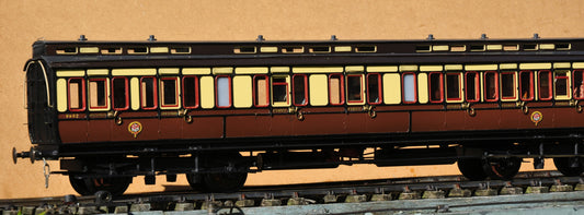1:32 Scale FCWD GWR E.74 58ft Lavatory semi-corridor composite carriage