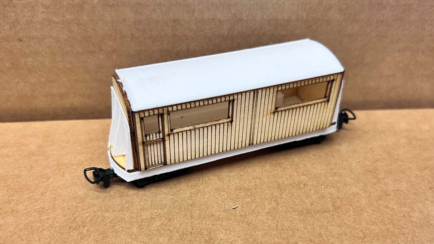 4mm Scale Bowaters Paper Railway Coach 657