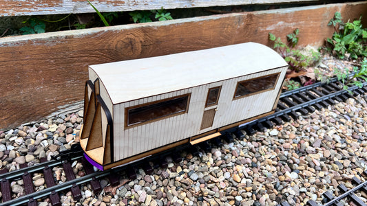 16mm Scale Next Generation Bowaters Paper Railway Staff Coach No.641