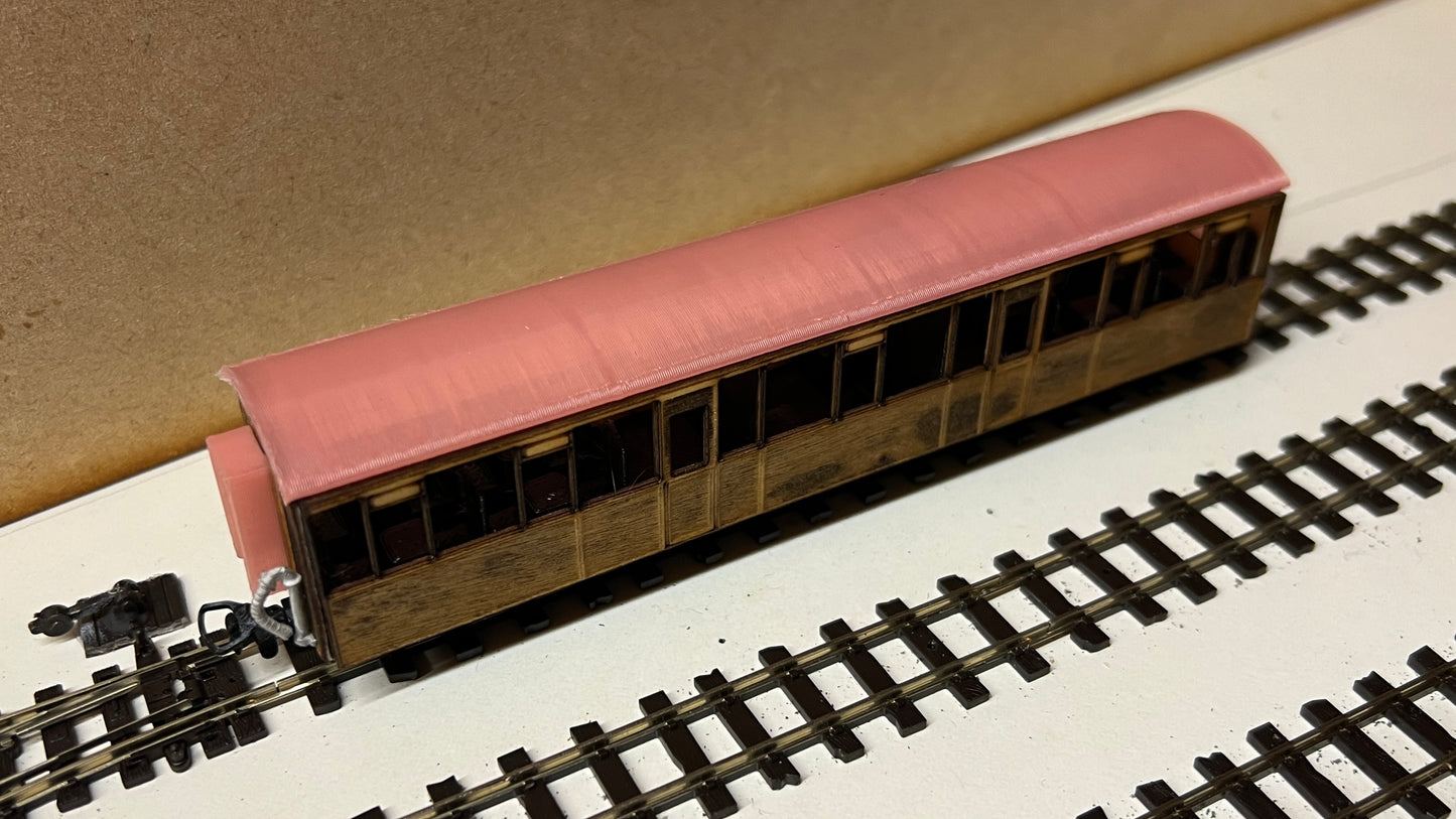 4mm Scale Ffestiniog Railway Composite Coach No.104