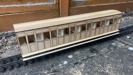 15mm Scale Isle of Man Railway 1894 Brown Marshall Small F' Non Guards Coach