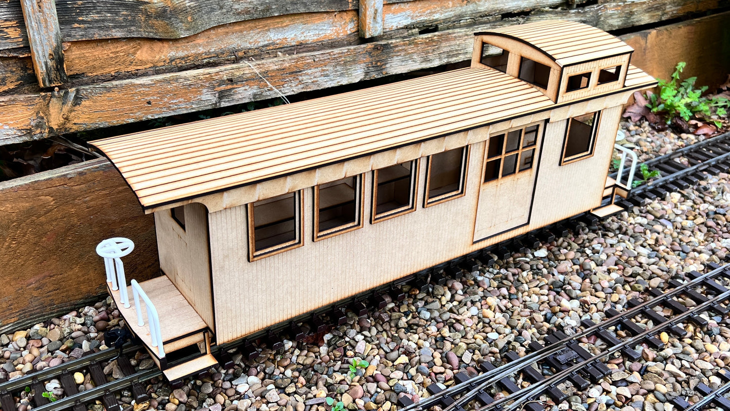 7/8ths Scale Sandy River and Rangeley Lakes Railroad Caboose 557