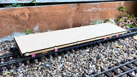 7/8ths Scale Sandy River and Rangeley Lakes Railroad Flat Car - 24ft