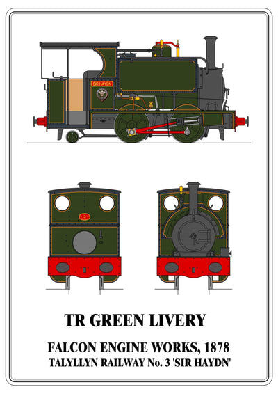 Lined TR Green / 32mm Gauge