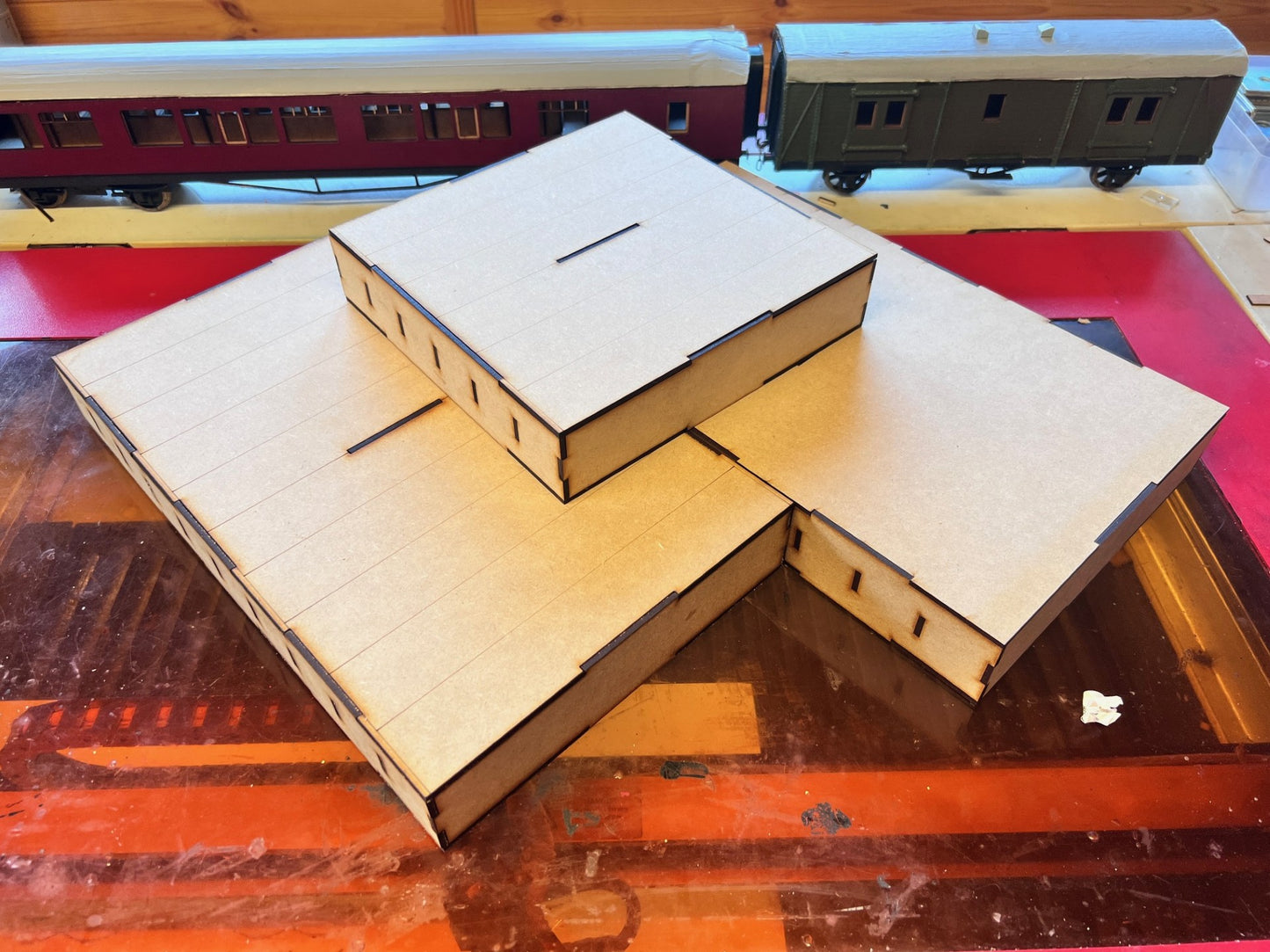 TT:120 and 009 4mm Scale Multi bay Stock Box