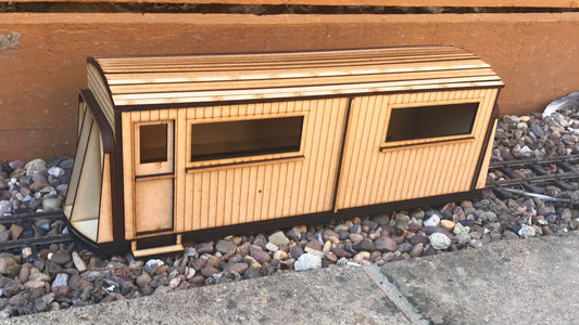 16mm Scale Bowaters Paper Railway Staff Coach No.657/658