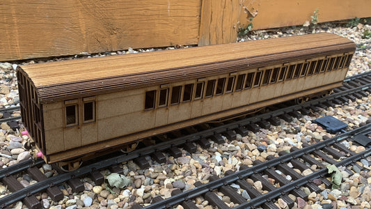 1:32 Scale SECR C Type 8 Compartment Brake Coach