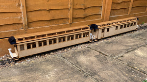 16mm Scale Bridgton and Saco River Railroad Passenger Car Multipack