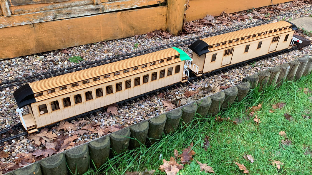 16mm Scale Bridgton and Saco River Railroad Passenger Car Multipack