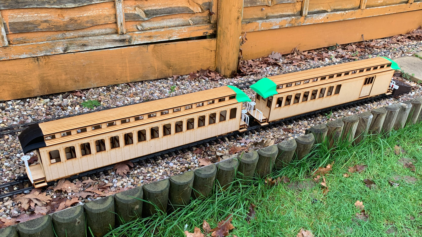 16mm Scale Sandy River and Rangeley Lakes Railroad Passenger Car Multipack