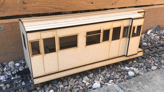 16mm Scale Chattenden and Upnor Railway Coach 1001