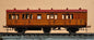10mm Scale FCWD ECJS/GNR 6w Semi Corridor Lavatory Luggage Composite Coach