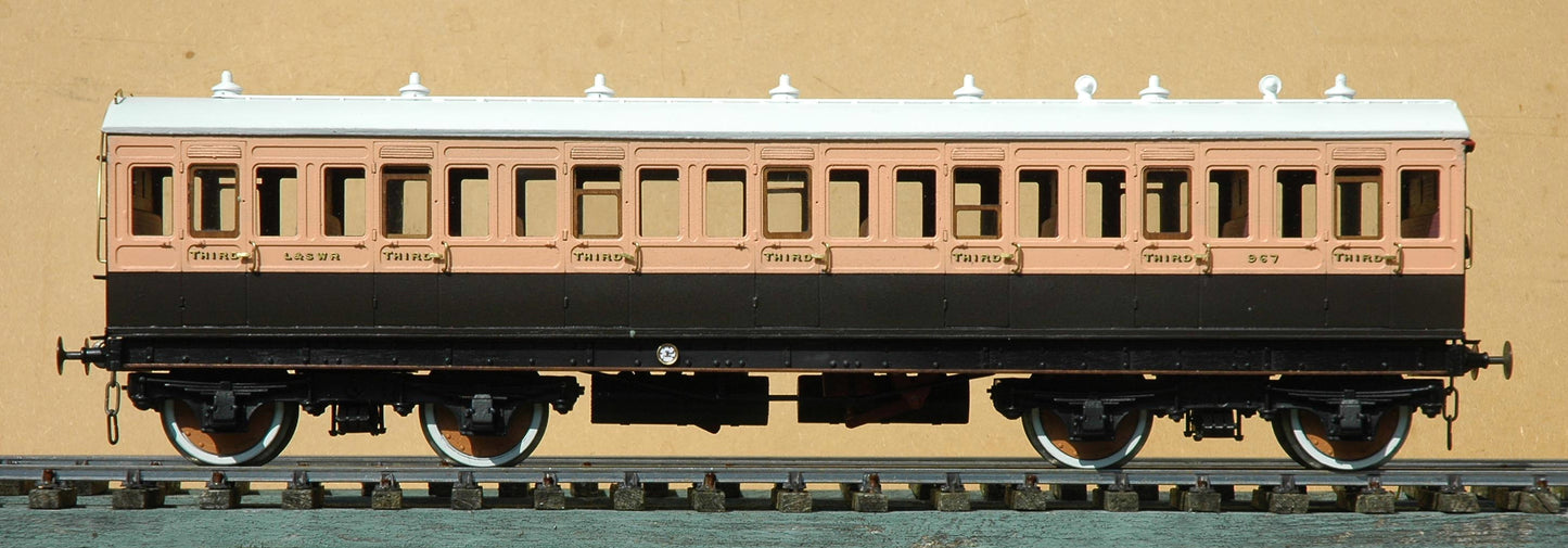 1:32 Scale FCWD L&SWR 42ft All Third Carriage