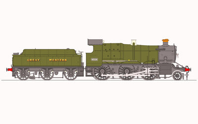 Unlined GWR Green 'Great Western'