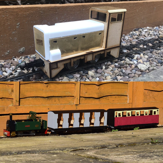 16mm Scale RNAD Diesel Chattenden Passenger Train pack
