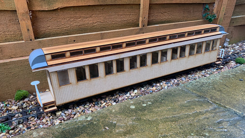 16mm scale Sandy River and Rangeley Lakes Railroad Coach 21/22