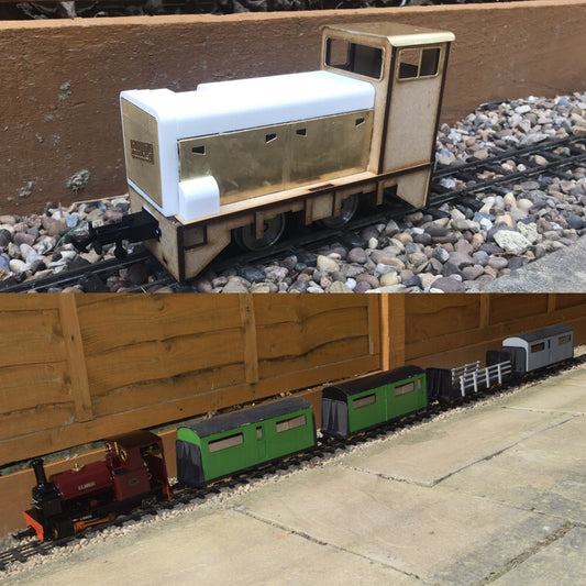16mm Scale RNAD Diesel Bowaters Passenger Train pack