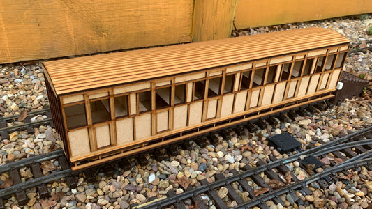 15mm Scale Isle of Man Railway 1876 Brown Marshall 'Small F' Guards Coach