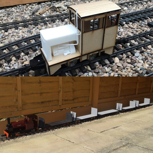 16mm Scale Bowaters Paper Railway Victor Freight Train pack