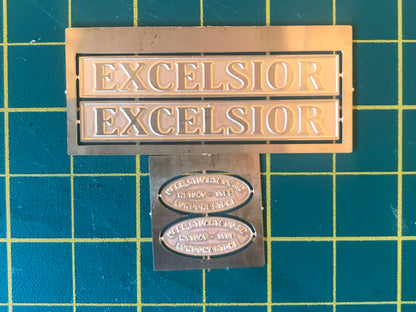 16mm Scale Bowaters Paper Railway Nameplate Set