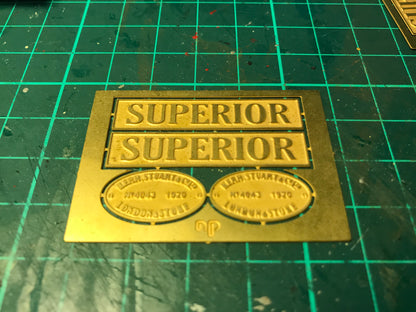16mm Scale Bowaters Paper Railway Nameplate Set